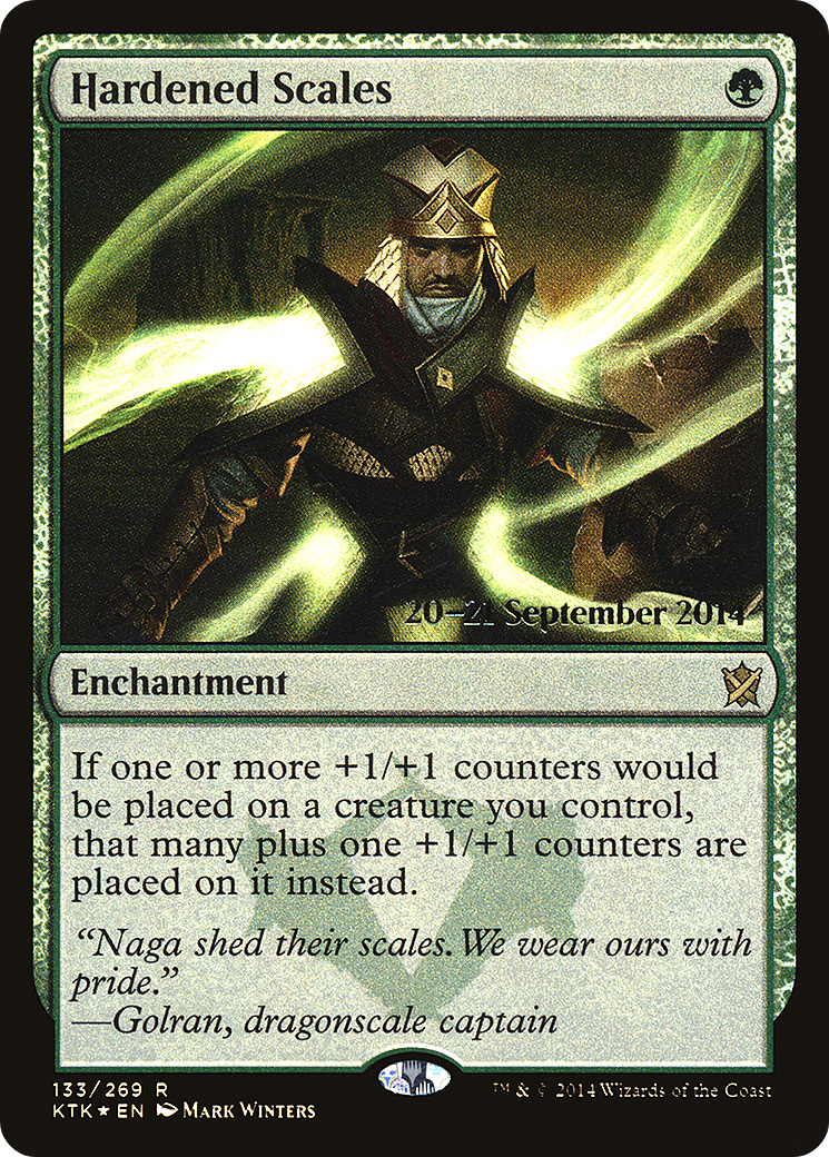 Hardened Scales [Khans of Tarkir Prerelease Promos]-1