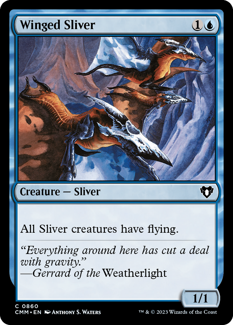 Winged Sliver (CMM-860) - Commander Masters-1