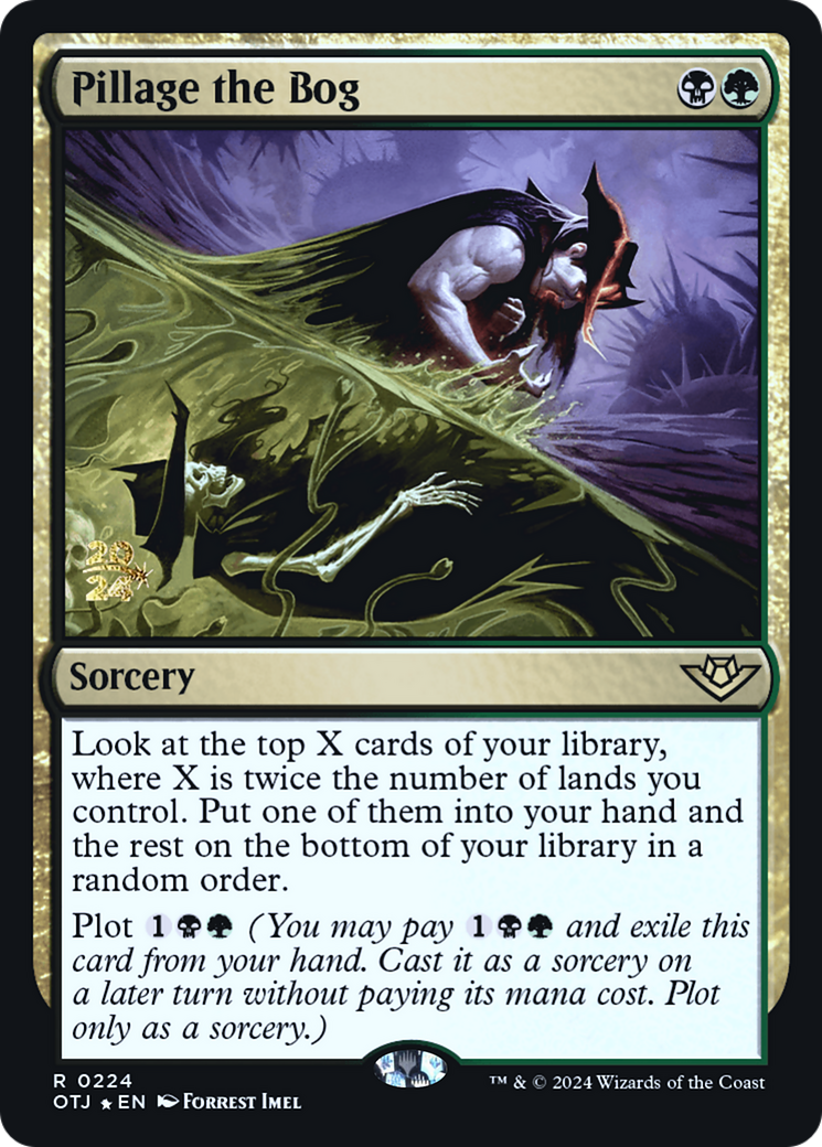Pillage the Bog [Outlaws of Thunder Junction Prerelease Promos]-1