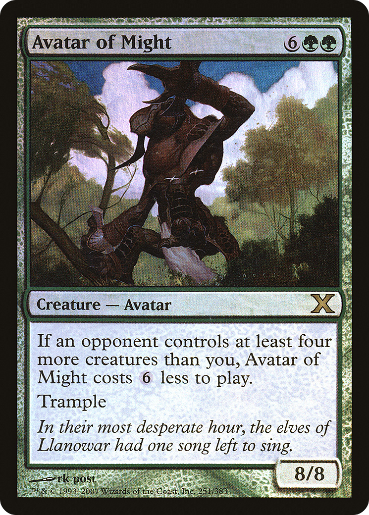 Avatar of Might (10E-251★) - Tenth Edition Foil-1