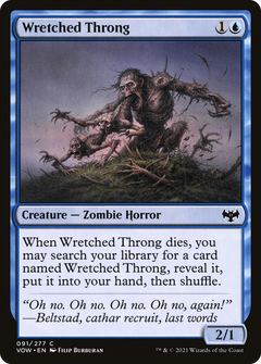 Wretched Throng (VOW-091) - Innistrad: Crimson Vow Foil-1