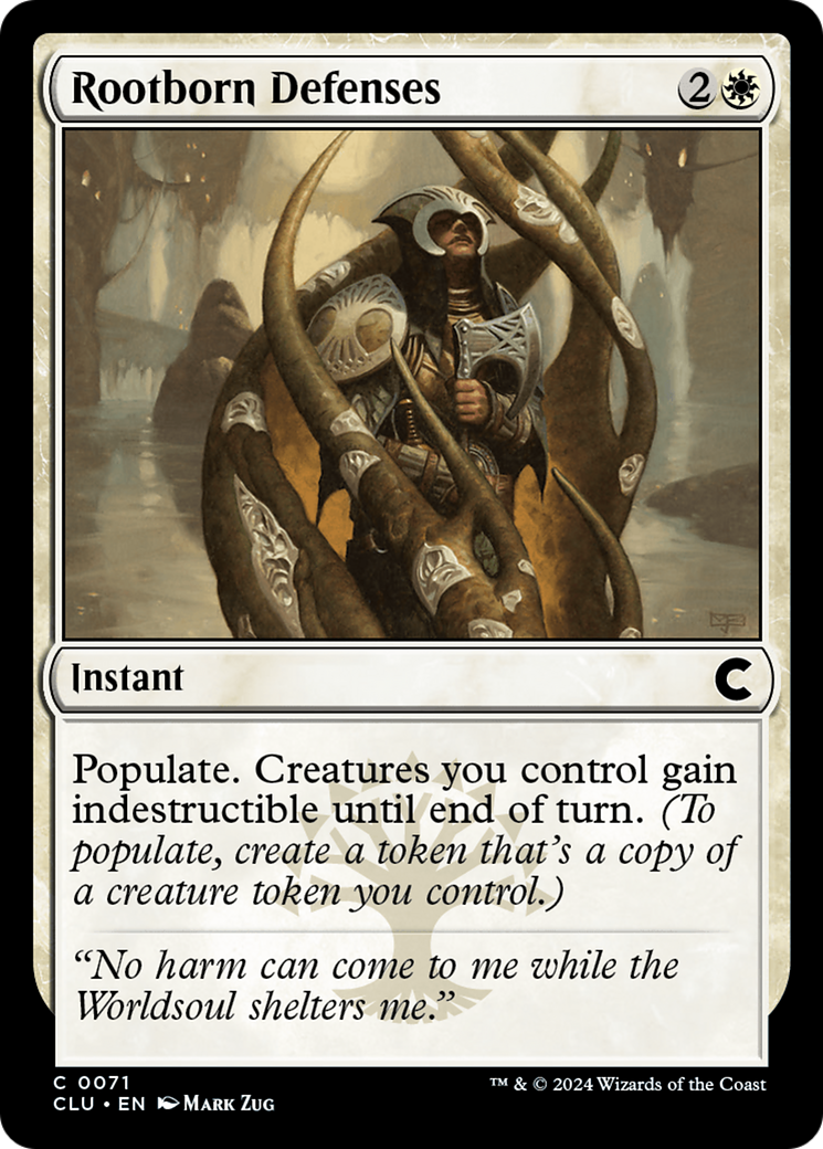 Rootborn Defenses [Ravnica: Clue Edition]-1