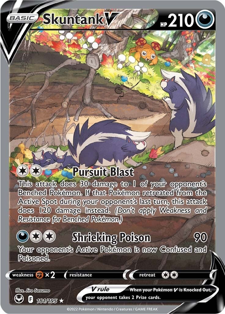 Skuntank V (181/195) [Sword & Shield: Silver Tempest]-2
