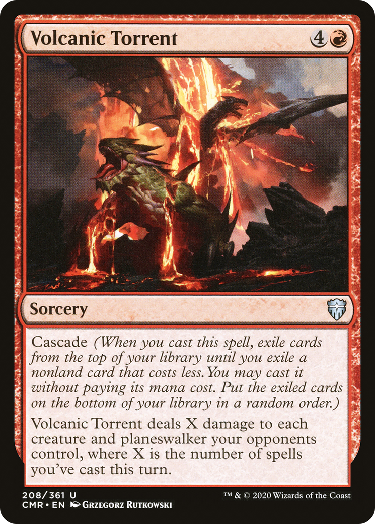 Volcanic Torrent (CMR-208) - Commander Legends Foil-1