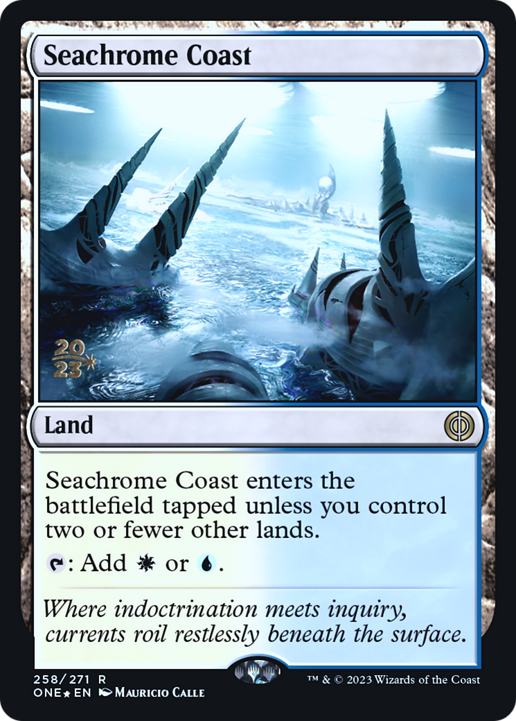 Seachrome Coast [Phyrexia: All Will Be One Prerelease Promos]-1