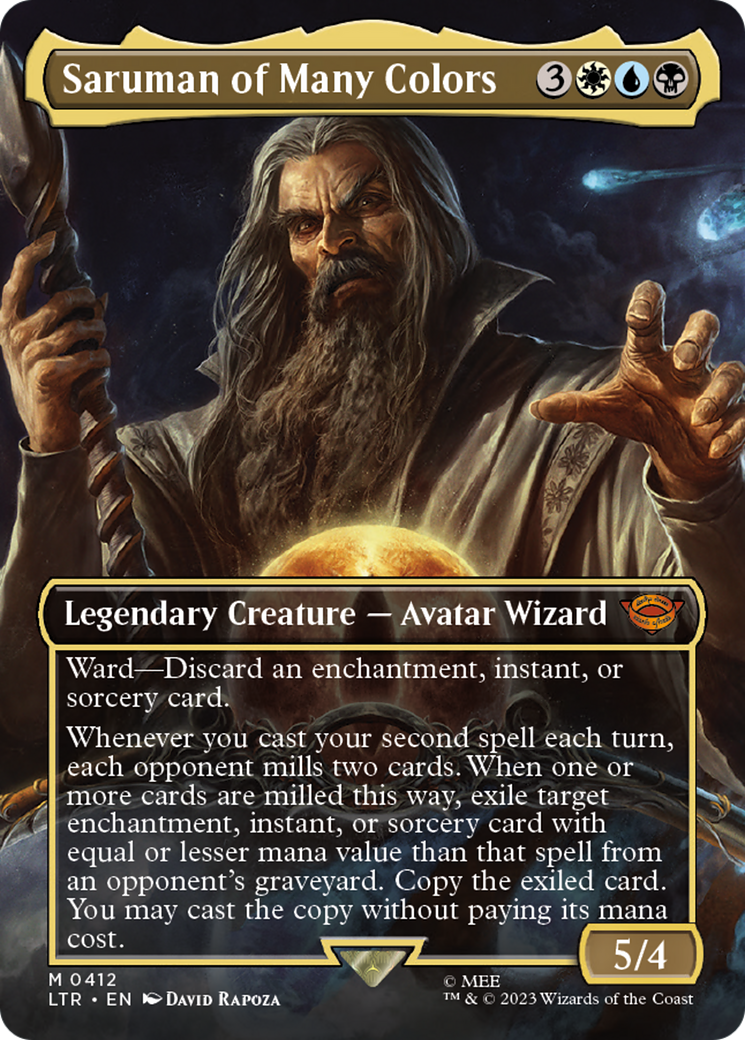 Saruman of Many Colors (Borderless Alternate Art) [The Lord of the Rings: Tales of Middle-Earth]-1