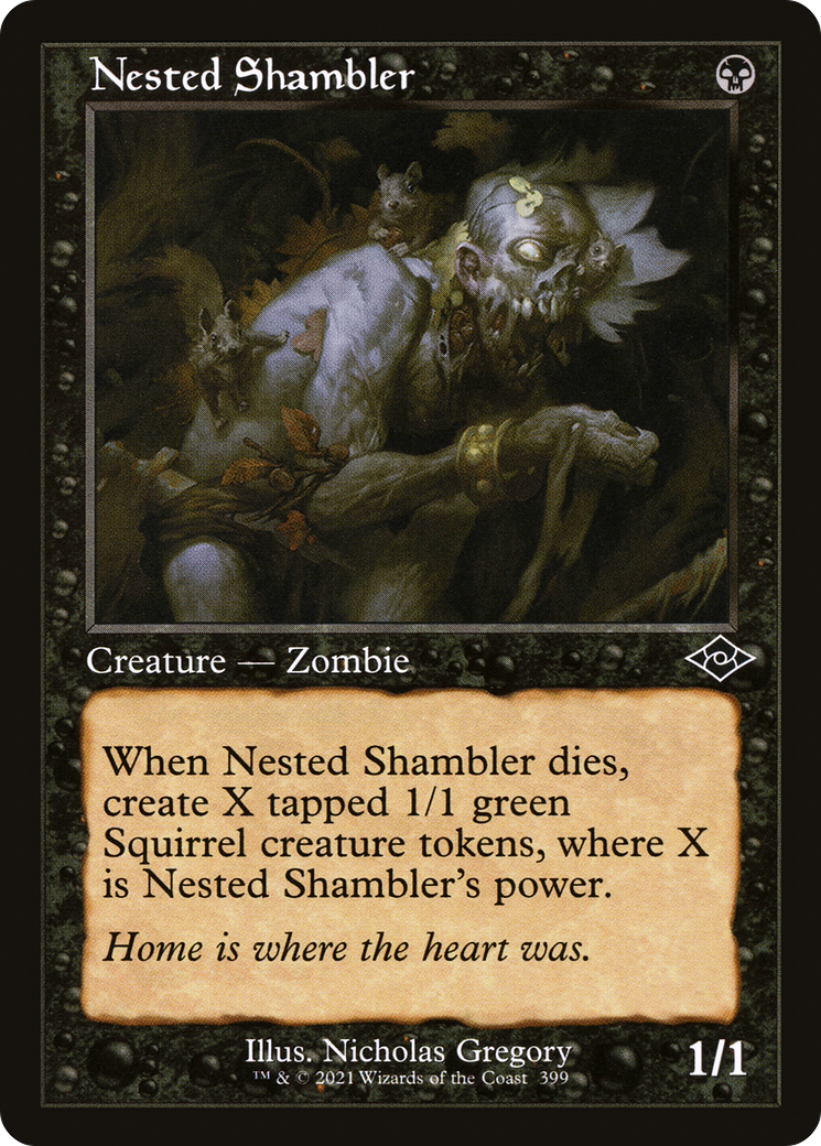 Nested Shambler (Retro Frame) (MH2-399) - Modern Horizons 2 Etched Foil-1