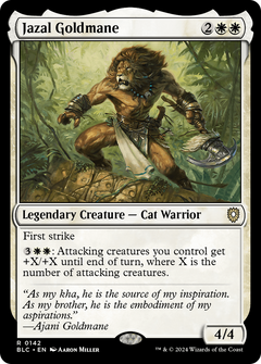 Jazal Goldmane [Bloomburrow Commander]-1