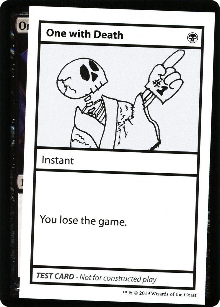 One with Death (2021 Edition) [Mystery Booster Playtest Cards]-1