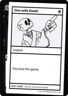 One with Death (2021 Edition) [Mystery Booster Playtest Cards]-1