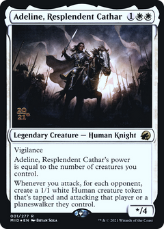 Adeline, Resplendent Cathar [Innistrad: Midnight Hunt Prerelease Promos]-1