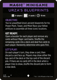 Urza's Blueprints (minigame) // Urza's Blueprints (cont'd) (MMH2-004) - Modern Horizons 2 Minigames Foil-3
