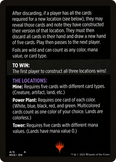 Urza's Blueprints (minigame) // Urza's Blueprints (cont'd) (MMH2-004) - Modern Horizons 2 Minigames Foil-2