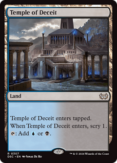 Temple of Deceit [Duskmourn: House of Horror Commander]-1