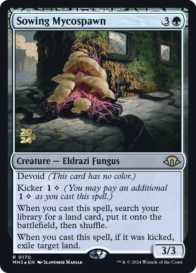 Sowing Mycospawn [Modern Horizons 3 Prerelease Promos]-1