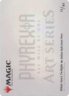White Sun's Twilight // White Sun's Twilight (AONE-011) - Phyrexia: All Will Be One Art Series (Borderless) Foil-2