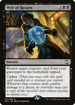 Writ of Return (PPSNC-042) - New Capenna Commander Promos Foil-1