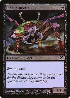 Plague Beetle (10E-168★) - Tenth Edition Foil-1