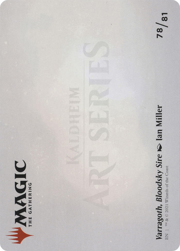Varragoth, Bloodsky Sire // Varragoth, Bloodsky Sire (ASKHM-078) - Art Series: Kaldheim (Borderless) Foil-2