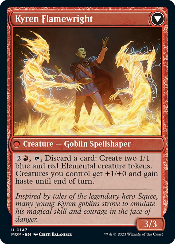 Invasion of Mercadia // Kyren Flamewright [March of the Machine]-2