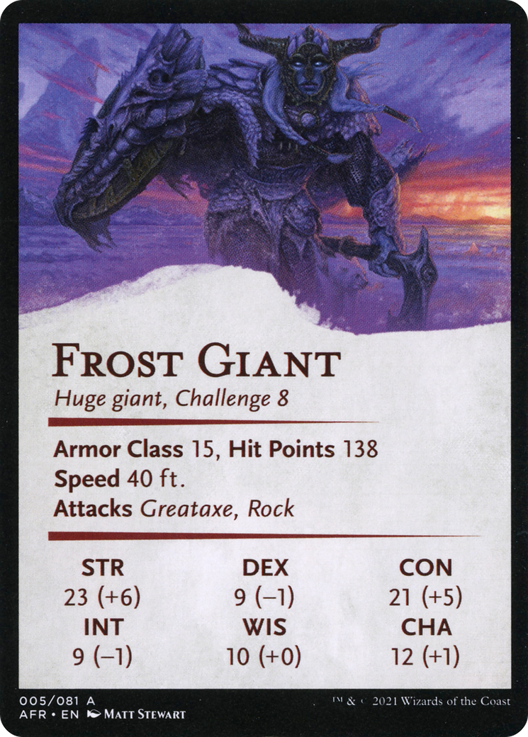 Rimeshield Frost Giant // Frost Giant (AAFR-005) - Adventures in the Forgotten Realms Art Series (Borderless)-2