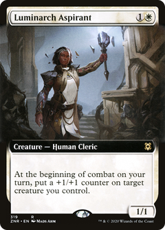Luminarch Aspirant (Extended Art) [Zendikar Rising]-1
