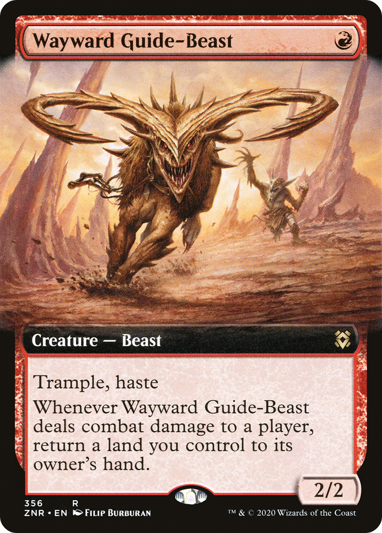 Wayward Guide-Beast (Extended Art) (ZNR-356) - Zendikar Rising: (Extended Art)-1