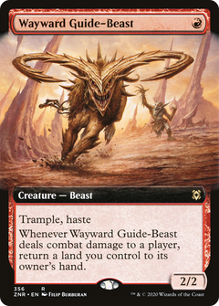 Wayward Guide-Beast (Extended Art) (ZNR-356) - Zendikar Rising: (Extended Art) Foil-1