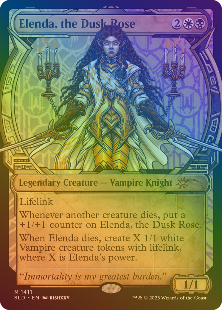 Elenda, the Dusk Rose (Rainbow Foil) [Secret Lair Drop Series]-1
