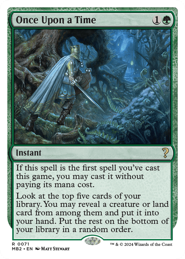 Once Upon a Time (White Border) [Mystery Booster 2]-1
