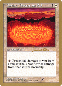 Circle of Protection: Red - 1997 Janosch Kuhn (5ED) (SB) (WCD-) - World Championship Decks 1997-1