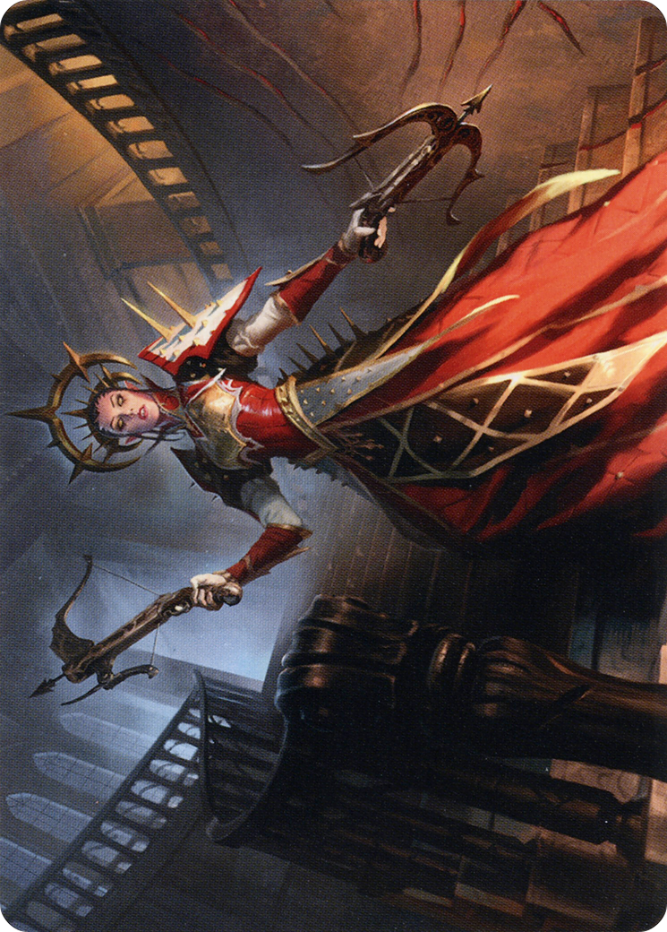 Bloodthirsty Adversary // Bloodthirsty Adversary (AMID-041) - Midnight Hunt Art Series (Borderless) Foil-3