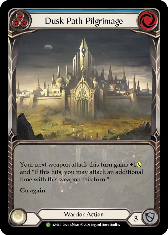 Dusk Path Pilgrimage (Blue) [LGS062] (Promo)  Rainbow Foil-1