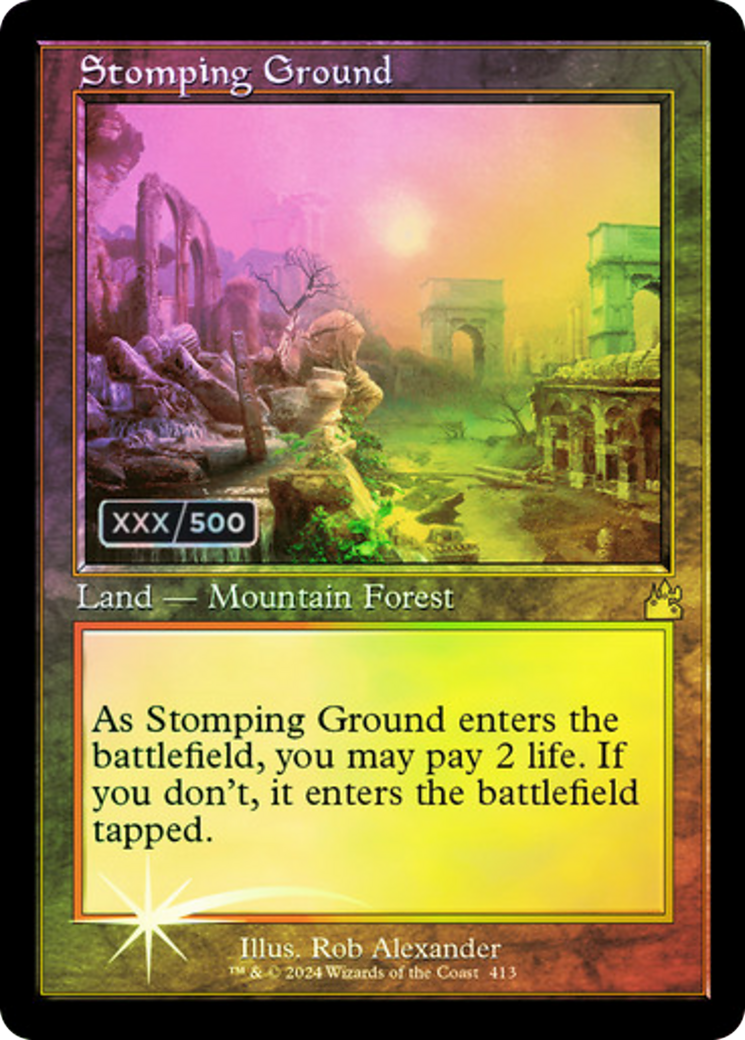 Stomping Ground (Retro) (Serialized) [Ravnica Remastered]-1