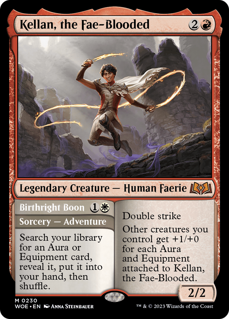 Kellan, the Fae-Blooded // Birthright Boon [Wilds of Eldraine]-1