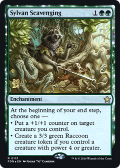 Sylvan Scavenging [Foundations Prerelease Promos]-1