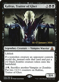 Kalitas, Traitor of Ghet [Oath of the Gatewatch Prerelease Promos]-1