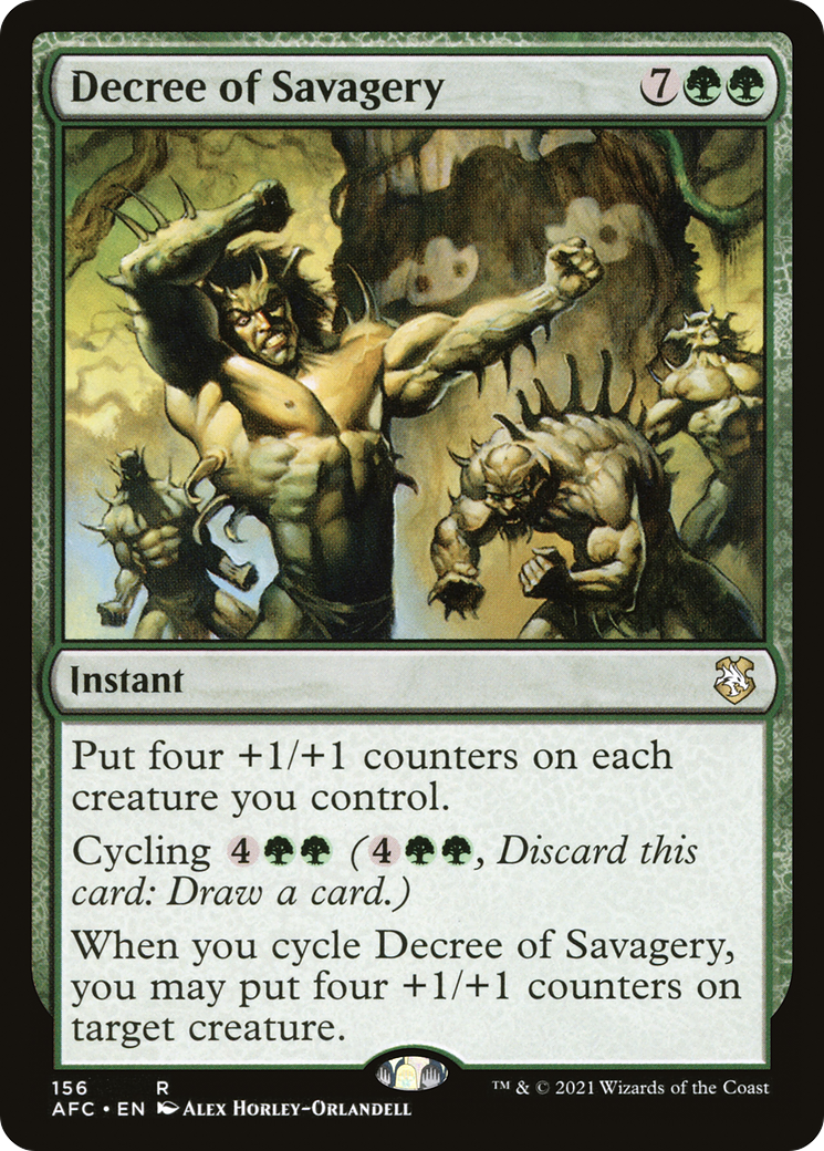 Decree of Savagery [Dungeons & Dragons: Adventures in the Forgotten Realms Commander]-1