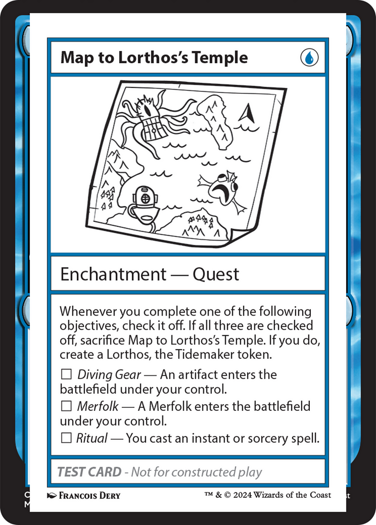 Map to Lorthos's Temple [Mystery Booster 2 Playtest Cards]-1