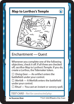 Map to Lorthos's Temple [Mystery Booster 2 Playtest Cards]-1