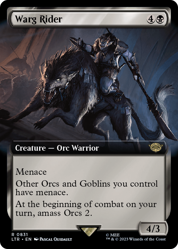 Warg Rider (Extended Art) (LTR-831) - The Lord of the Rings: Tales of Middle-earth: (Extended Art)-1