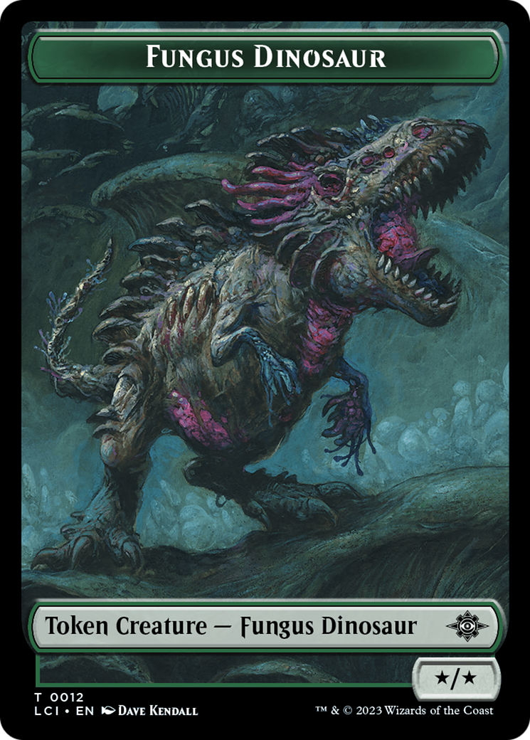 Fungus Dinosaur Token [The Lost Caverns of Ixalan Tokens]-1