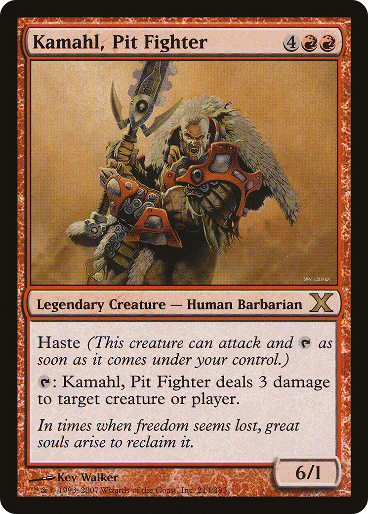 Kamahl, Pit Fighter (10E-214) - Tenth Edition-1