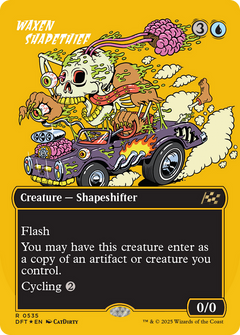 Waxen Shapethief (Borderless) (First-Place Foil) (DFT-535) - Aetherdrift (Borderless) Foil-1