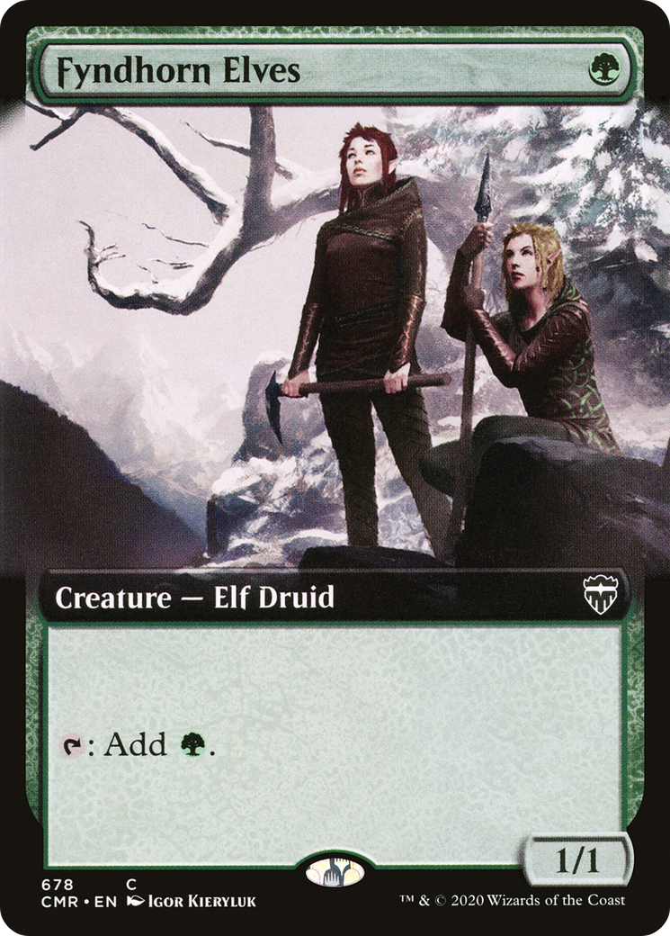 Fyndhorn Elves (Extended Art) [Commander Legends]-1