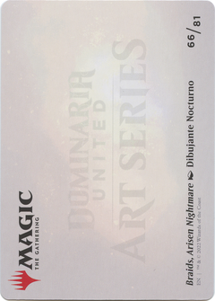 Braids, Arisen Nightmare // Braids, Arisen Nightmare (ADMU-066) - Dominaria United Art Series (Borderless) Foil-2