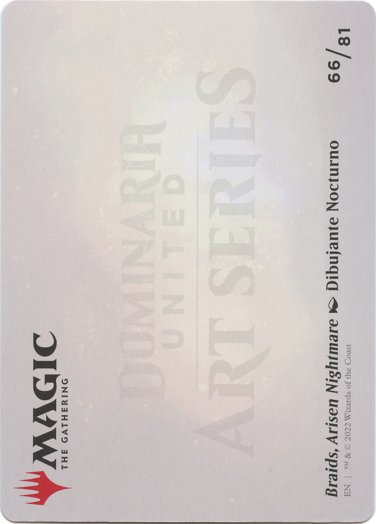 Braids, Arisen Nightmare // Braids, Arisen Nightmare (ADMU-066) - Dominaria United Art Series (Borderless) Foil-2