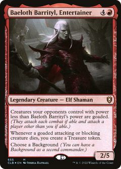 Baeloth Barrityl, Entertainer [Commander Legends: Battle for Baldur's Gate]-1