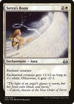 Serra's Boon (Divine vs. Demonic) [Duel Decks Anthology]-1