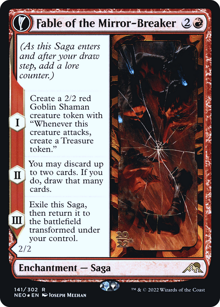 Fable of the Mirror-Breaker // Reflection of Kiki-Jiki [Kamigawa: Neon Dynasty Prerelease Promos]-3